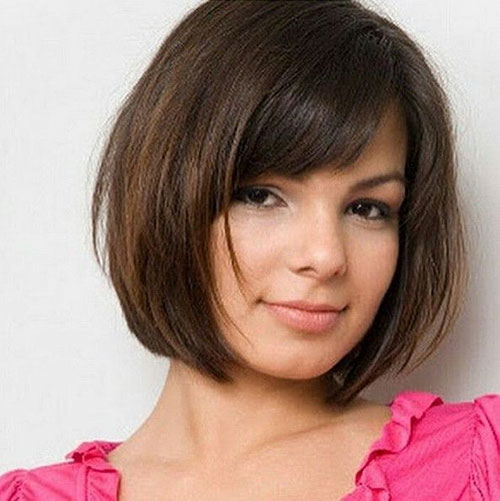Bob Cut With Bangs For Round Face